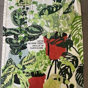 Houseplant tea towel